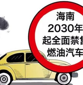 官宣：海南2030年全面禁售燃油车