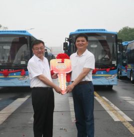 助力文明城市建设，30辆安凯G9纯电动客车驶入滁州