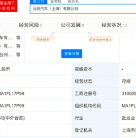 注册资本20.55亿人民币，吉利和沃尔沃合资电动汽车品牌“极星”成立新公司