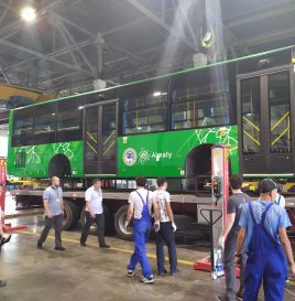 150台金旅客车交付哈萨克斯坦