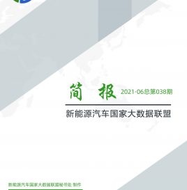 【独家】新能源汽车国家大数据联盟简报——2021年6月总第038期